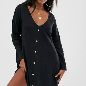 Mini Button Swing Dress- Maternity & Period Week